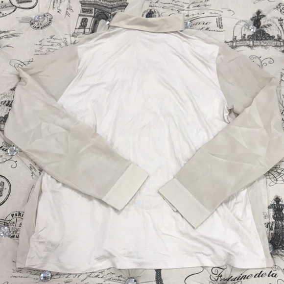 WEEKEND MAX MARA ORDITO SILK FRONT SHIRT - Picture 8 of 10